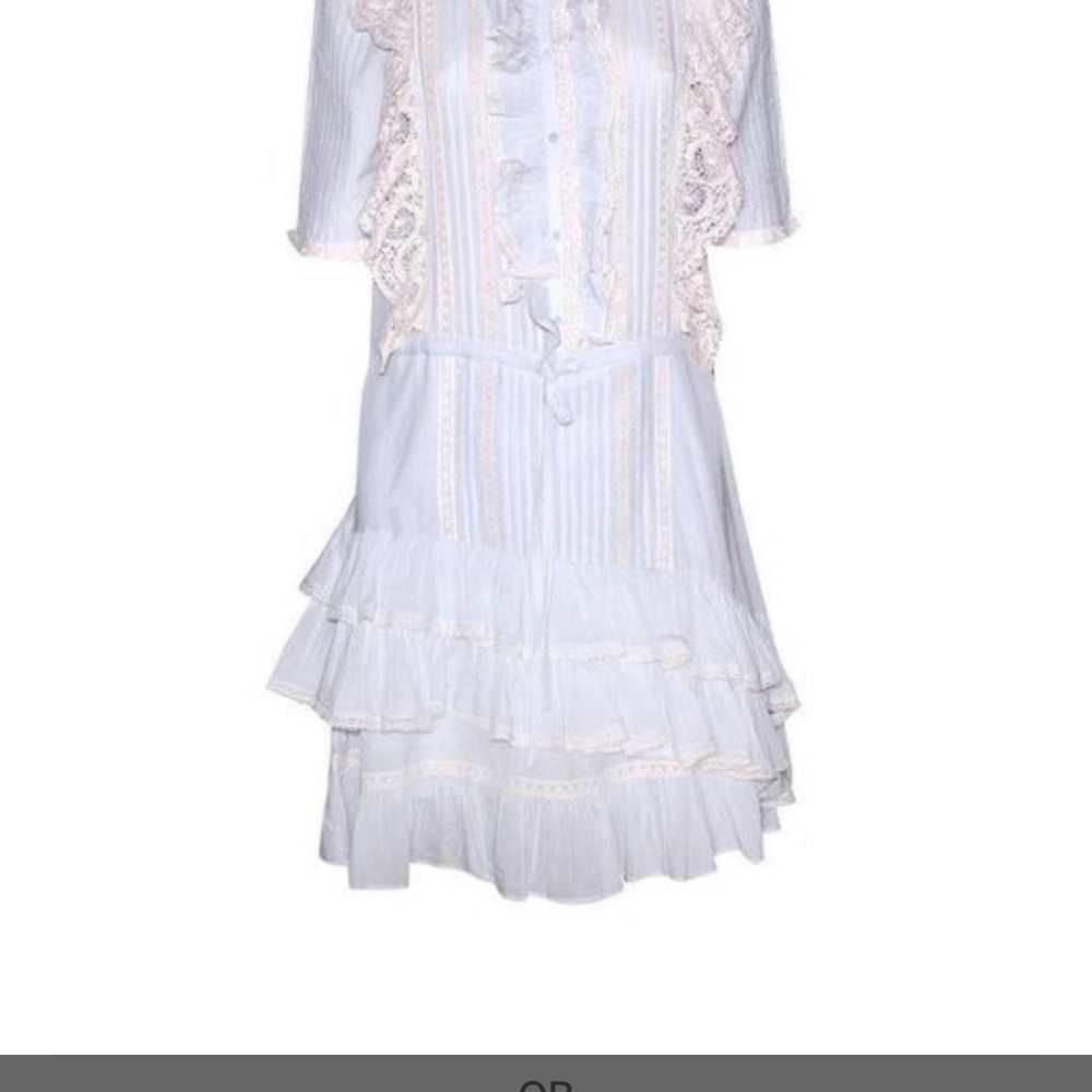 Zadig & Voltaire Ranky Tomboy Dress Ruffle Lace Size Med EUC - Picture 5 of 14